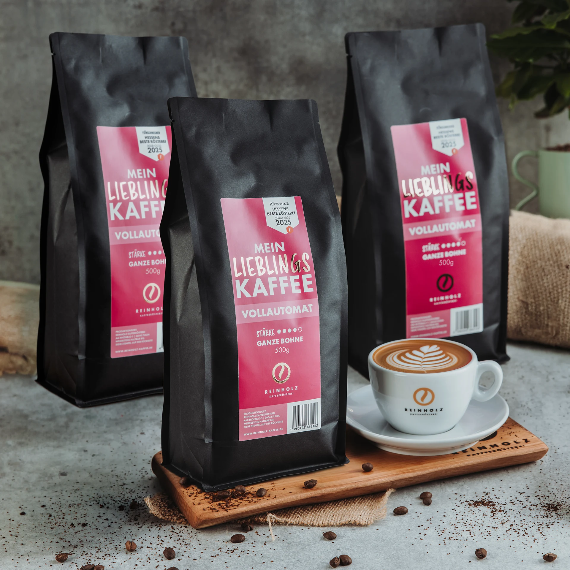 Mein Lieblingskaffee Vollautomat – 3er-Pack (3 × 500 g, ganze Bohne) Mein Lieblingskaffee Vollautomat – 3er-Pack (3 × 500 g, ganze Bohne)