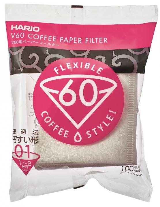 VCF-01-100W-Paper-Filter-White-for-01-Dripper-100sheets Filterpapier Hario V60 01 100 Stück