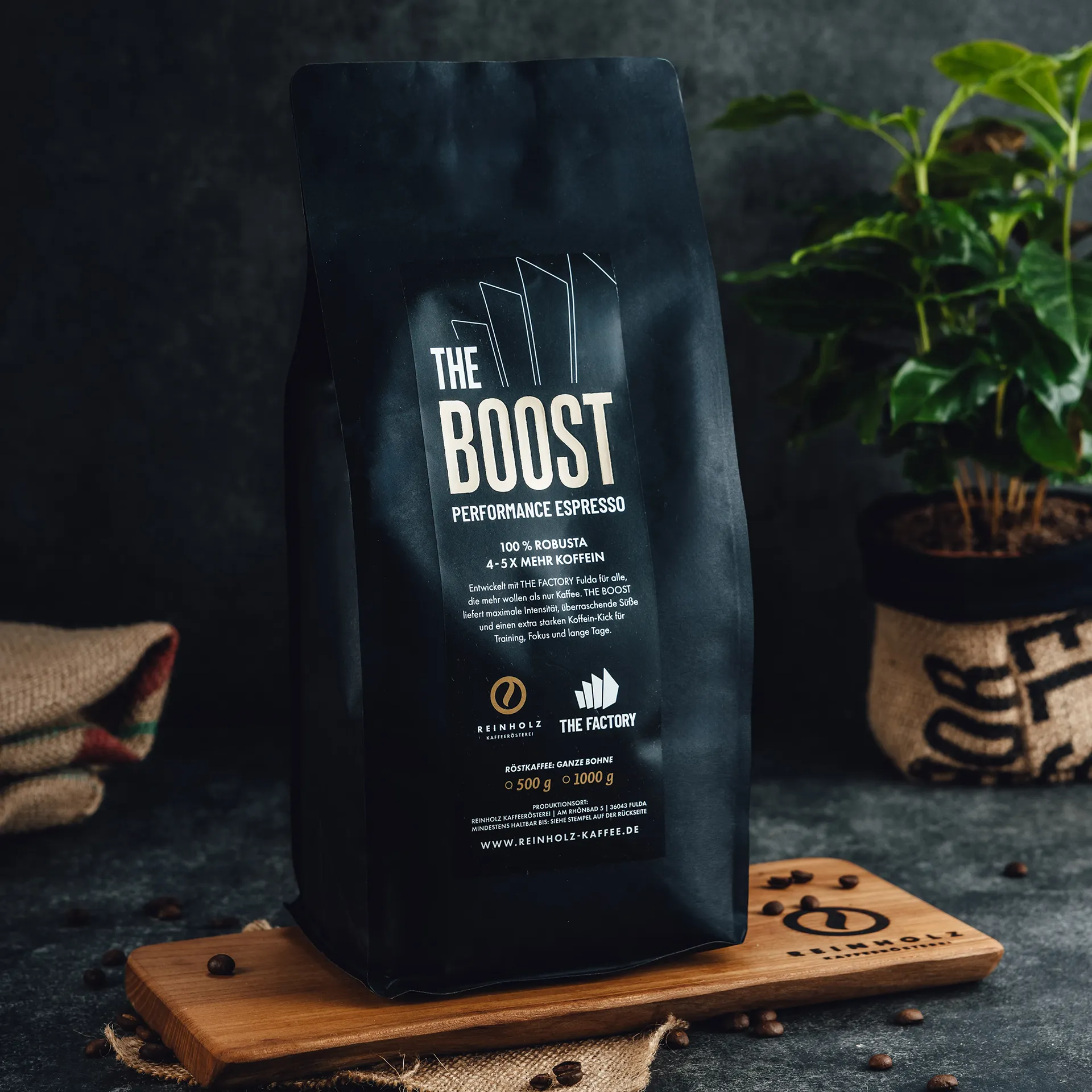 THE BOOST Performance Espresso – 100 % Robusta THE BOOST Performance Espresso – 100 % Robusta